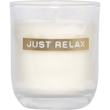 Logo trade advertising products image of: Wellmark Discovery 250 ml hand soap dispenser and 150 g scented candle set