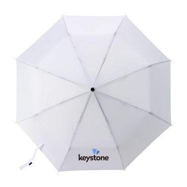 Logo trade promotional items image of: Michigan foldable RCS RPET umbrella 21 inch