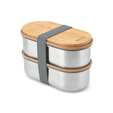 Logotrade advertising product image of: Black+Blum Stainless Steel Double Bento Box
