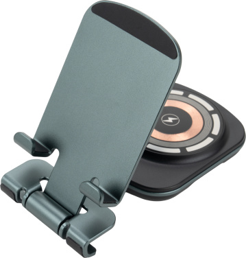 Logotrade promotional merchandise picture of: Phone holder with wireless charger