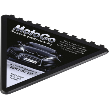 Logo trade corporate gifts image of: Frosty triangular recycled plastic ice scraper