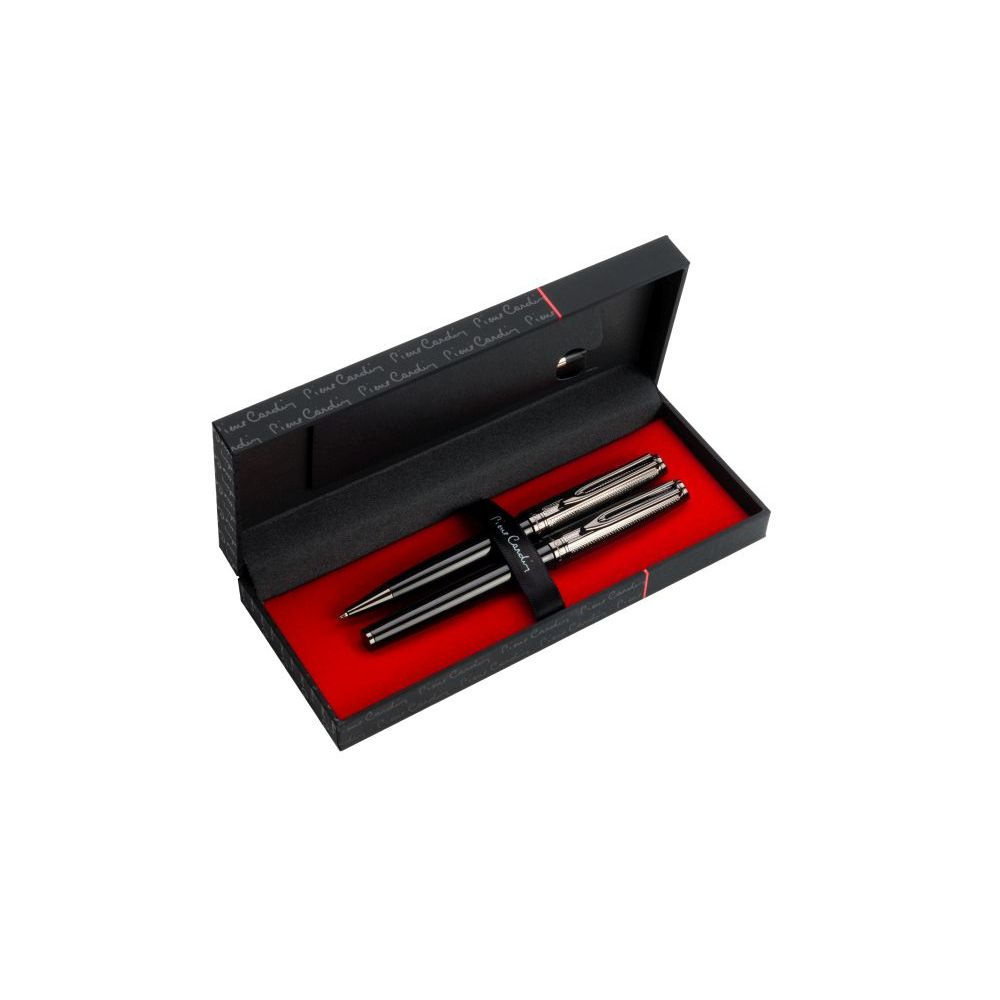 Logo trade promotional giveaway photo of: Writing set with ballpoint pen and fountain pen ODETTE Pierre Cardin