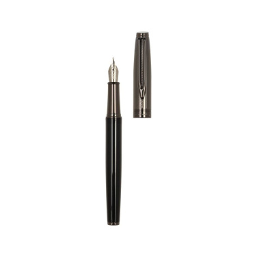 Logo trade promotional giveaways image of: Writing set rollerball pen and fountain pen ODETTE Pierre Cardin