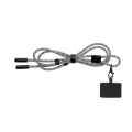 Phone lanyard with cable Audrey Pierre Cardin, black
