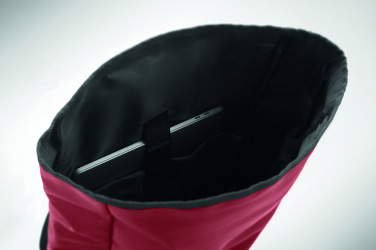 Logotrade promotional giveaways photo of: Rolltop laptop rucksack 600D