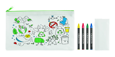Logotrade promotional gift picture of: Pencil case with 4 crayons