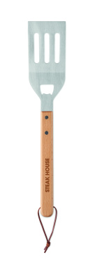 Logo trade promotional gift photo of: BBQ spatula in beechwood