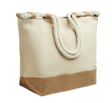 Logo trade promotional gift photo of: Canvas beach bag