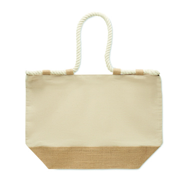 Logo trade corporate gifts image of: Canvas beach bag