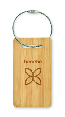 Logotrade promotional gifts photo of: Bamboo luggage tag