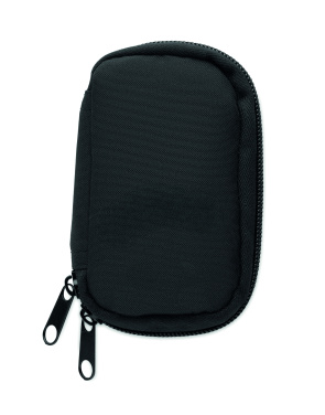 Logo trade business gifts image of: Key case in 300D RPET