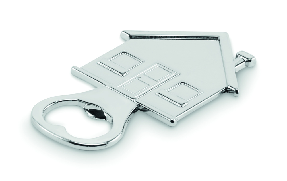Logo trade corporate gifts image of: House shape bottle opener