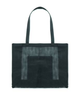 Logo trade promotional giveaways image of: RPET mesh shopping bag