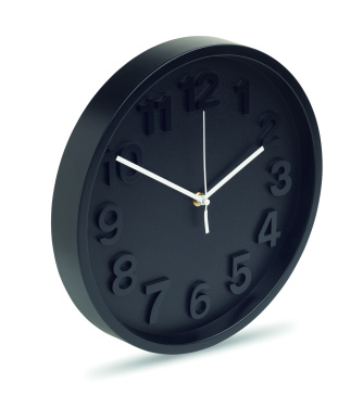 Logo trade promotional items image of: Wall clock in PP