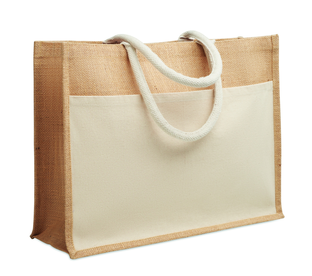 Logo trade promotional giveaway photo of: Jute shopping bag