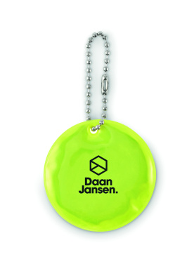 Logo trade corporate gifts picture of: Round reflective keyring