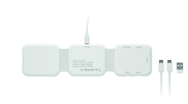 Logo trade promotional merchandise picture of: Foldable charging station