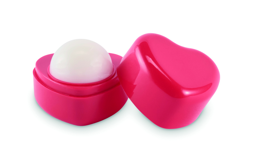 Logotrade promotional giveaway picture of: Heart shape vegan lip balm