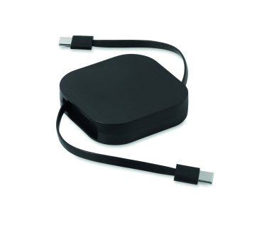 Logo trade promotional merchandise image of: 100W retractable charging cable