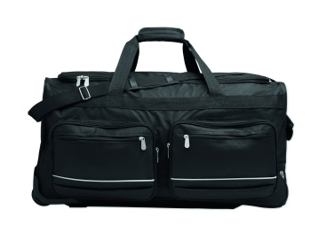 Logo trade promotional gifts picture of: Duffle bag trolley 600D RPET