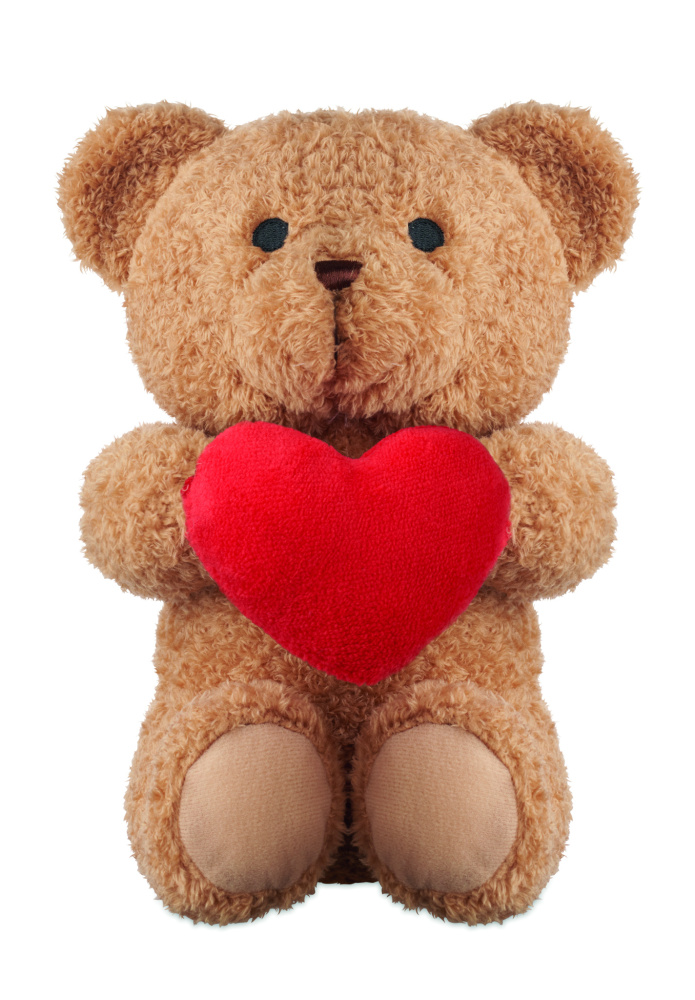 Logo trade corporate gift photo of: Teddy bear with heart 23cm