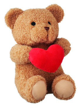 Logo trade promotional product photo of: Teddy bear with heart 23cm