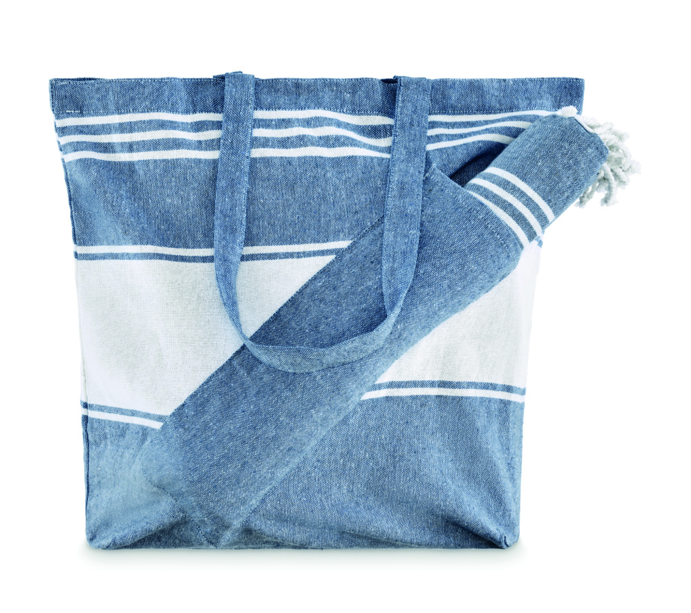 Logotrade promotional giveaway image of: Beach bag with hammam towel