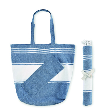 Logotrade business gifts photo of: Beach bag with hammam towel
