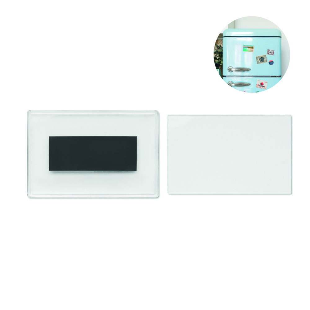 Logo trade corporate gifts image of: Acrylic photo magnet rectangula