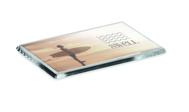 Logo trade promotional giveaway photo of: Acrylic photo magnet rectangula