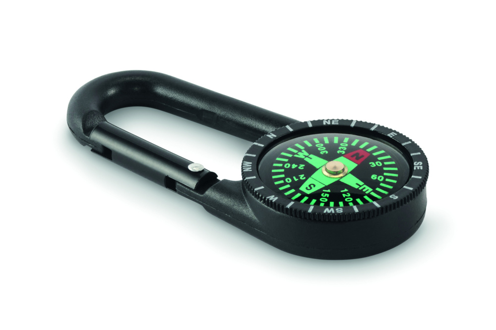 Logotrade promotional giveaway picture of: Outdoor compass with carabiner