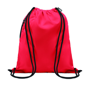 Logo trade promotional gifts image of: Large drawstring bag 300D RPET