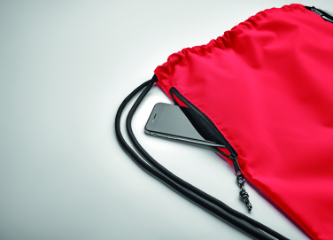 Logo trade advertising products image of: Large drawstring bag 300D RPET