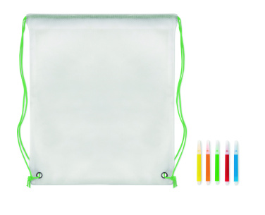 Logotrade business gift image of: Non woven kids bag with pens