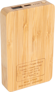 Logotrade promotional merchandise image of: Power Bank 5000 mAh with illuminated logo