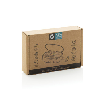 Logo trade corporate gift photo of: Chargevix RCS rplastic Multi-functional 60W charging set