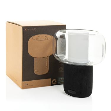 Logo trade business gift photo of: Lux RCS recycled plastic 10W speaker lamp