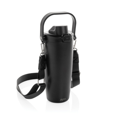 Logotrade business gift image of: Avira Ayala RCS re-steel duosip lockable crossbody tumbler