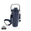 Avira Ayala RCS re-steel duosip lockable crossbody tumbler, navy