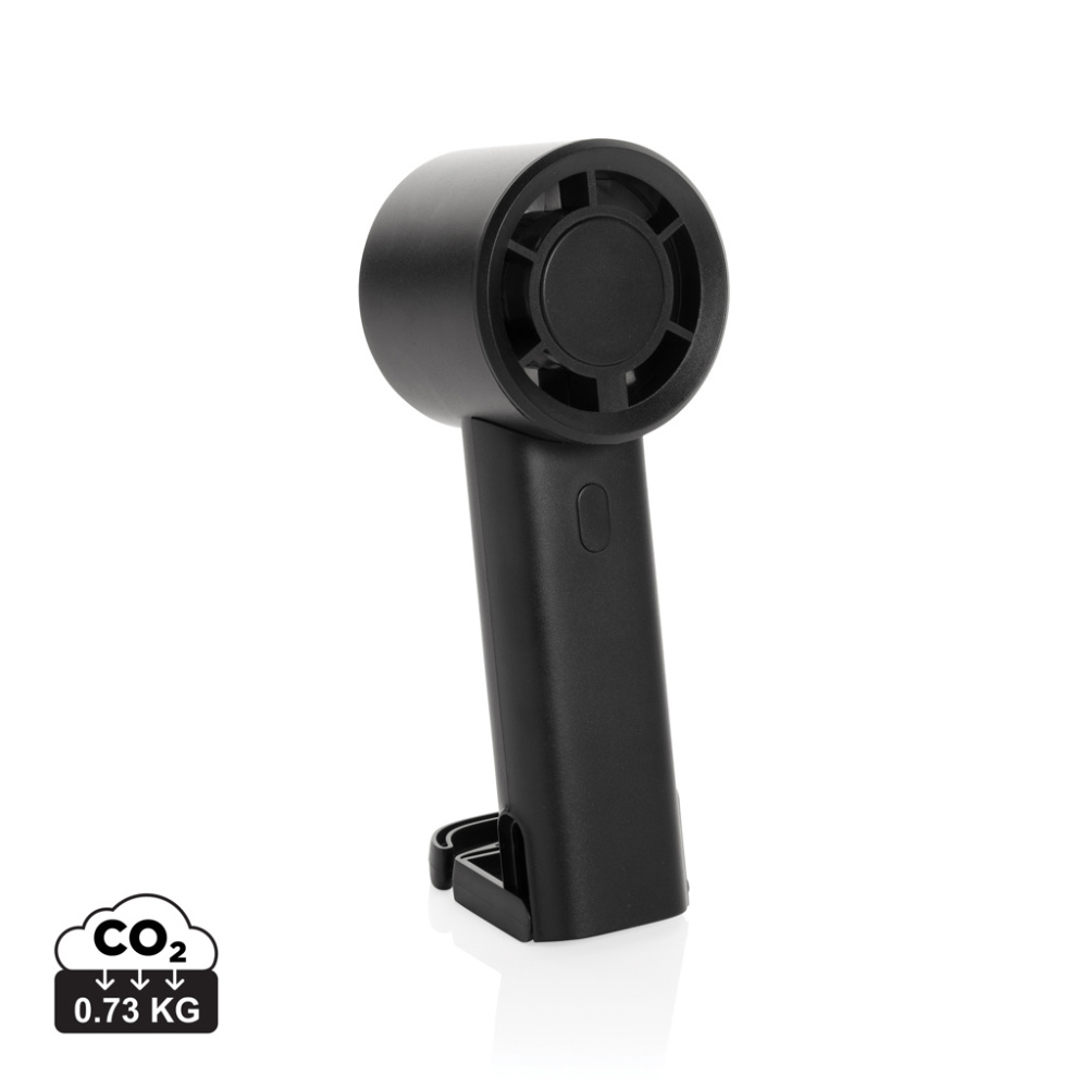 Logo trade promotional items picture of: Twist RCS recycled plastic re-chargeable portable fan