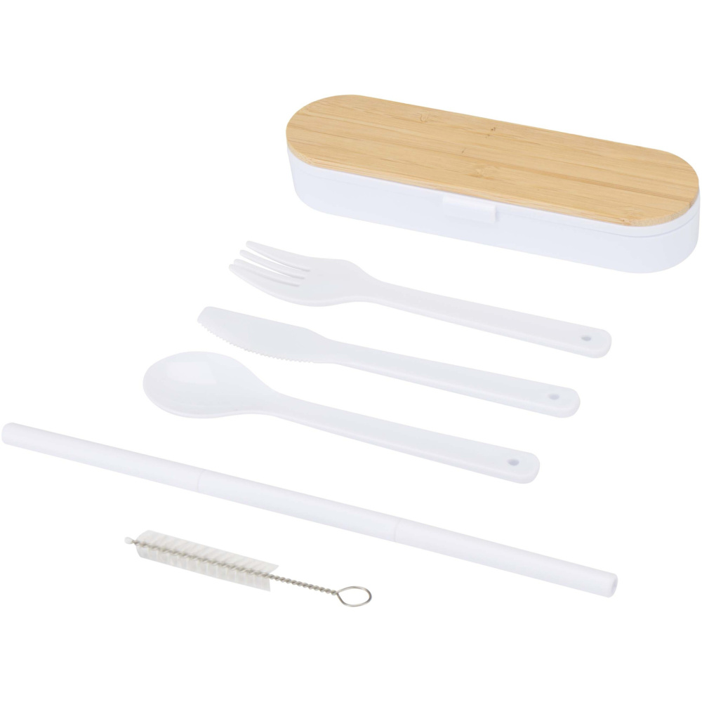 Logotrade promotional merchandise picture of: Runa cutlery set with bamboo lid