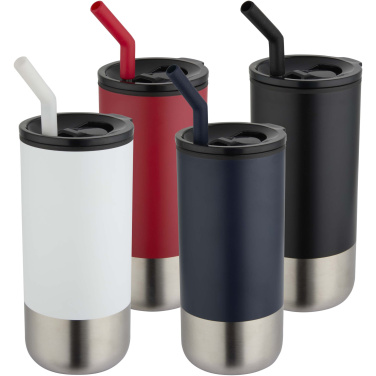 Logotrade promotional items photo of: Grayson 480 ml RCS recycled insulated tumbler with straw