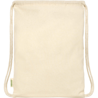Logotrade promotional product image of: Odisha 100 g/m² OCS organic drawstring bag 5L