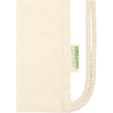 Logo trade corporate gift photo of: Odisha 100 g/m² OCS organic drawstring bag 5L