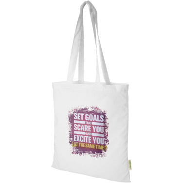Logotrade promotional items photo of: Odisha 140 g/m² OCS organic tote bag 7L