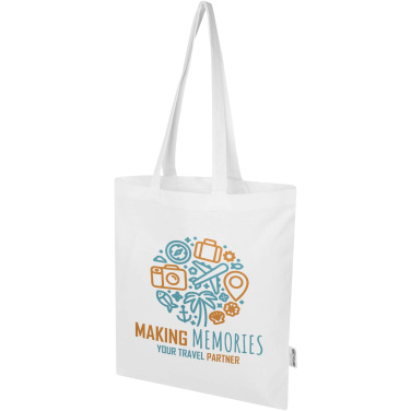 Logo trade business gift photo of: Peru Blend 180 g/m² GRS recycled cotton tote bag 7L