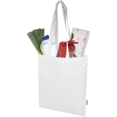 Logotrade promotional giveaway image of: Peru Blend 180 g/m² GRS recycled cotton tote bag 7L