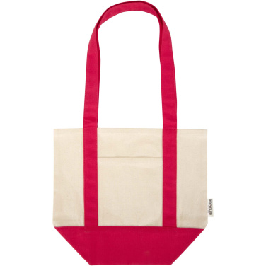 Logo trade corporate gifts image of: Sam 320 g/m² GRS recycled mini cotton tote bag