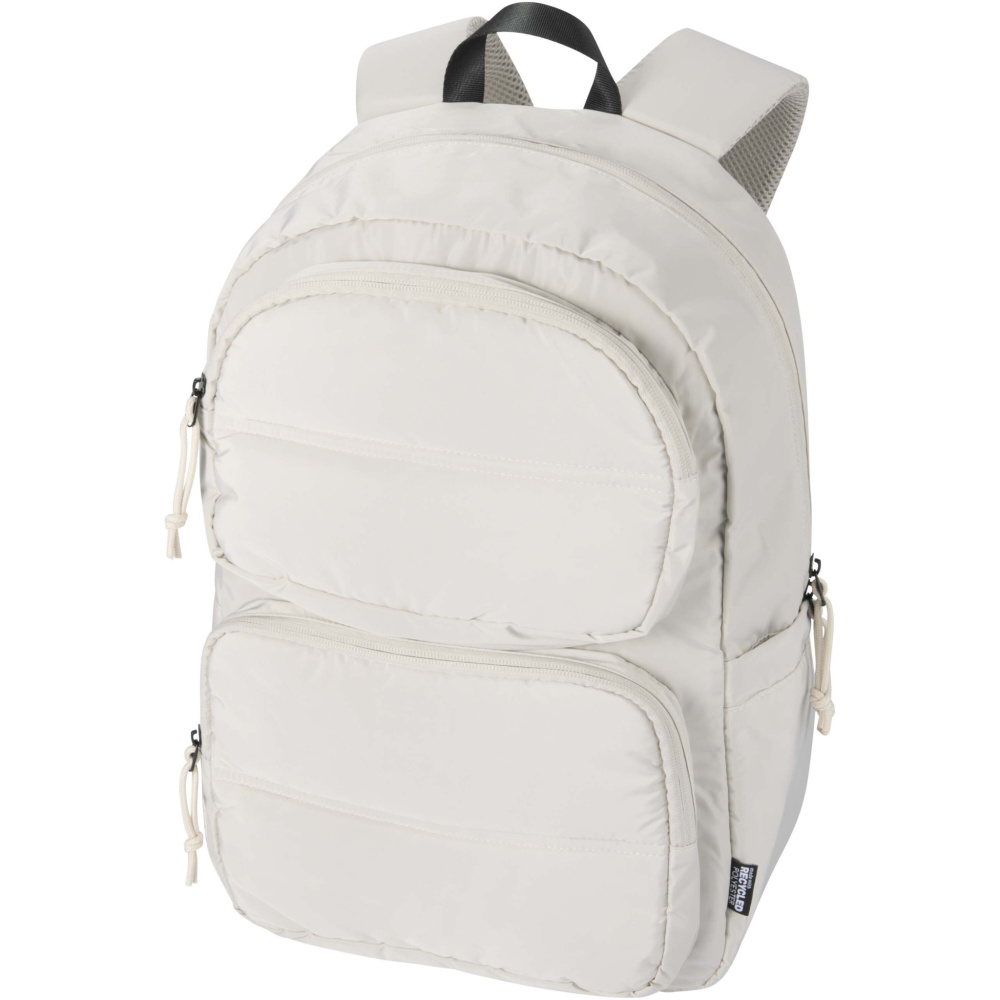 Logotrade promotional giveaway picture of: Puffer 15.6" GRS recycled laptop backpack 18L