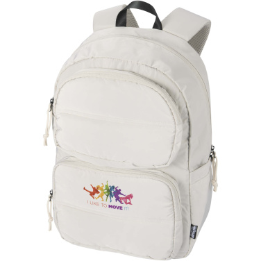 Logo trade promotional merchandise photo of: Puffer 15.6" GRS recycled laptop backpack 18L